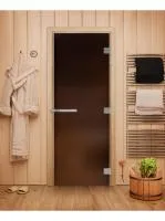 Дверь "Эталон" (бронза) 190х70, 10 мм, 3 петли, коробка ольха, Банный Эксперт дверь "эталон" (бронза) 190х70, 10 мм, 3 петли, коробка ольха, банный эксперт