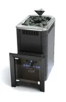 Печь для бани газовая ТМФ Таймыр Inox закрытая каменка антрацит (без ГГУ)*  печь для бани газовая тмф таймыр inox закрытая каменка антрацит (без ггу)*