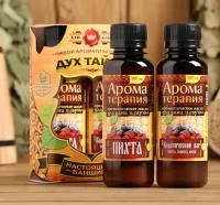 Набор ароматизаторов "Дух тайги" (пихта, лимон, мята), 100 мл Банная забава набор ароматизаторов "дух тайги" (пихта, лимон, мята), 100 мл банная забава