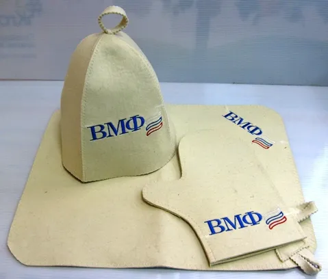 Набор для бани и сауны "ВМФ" (3 предмета), белый, МСК набор для бани и сауны "вмф" (3 предмета), белый, мск