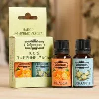Набор эфирных масел (эвкалипт, апельсин), Добропаровъ набор эфирных масел (эвкалипт, апельсин), добропаровъ