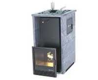 Печь для бани ИзиСтим Геленджик М2 Premium в трехстор. кожухе из талькохлорита откр.верх вход с тыла печь для бани изистим геленджик м2 premium в трехстор. кожухе из талькохлорита откр.верх вход с тыла