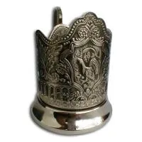 подстаканник с чернью глухарь