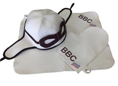 набор для бани и сауны "летчик- ввс" (3 предмета), белый, мск