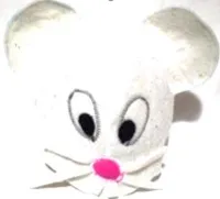 Шапка для бани Белая Мышка, Жар-Банька шапка для бани белая мышка, жар-банька