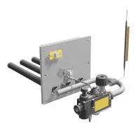 Горелка газовая Ермак УГ-САБК-ТБ-38-1, 38 кВт, энергонезависимое, для печей Уралочка горелка газовая ермак уг-сабк-тб-38-1, 38 квт, энергонезависимое, для печей уралочка