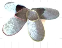 Тапочки в ассортименте, с цветным кантом, серые, Жар-Банька  тапочки в ассортименте, с цветным кантом, серые, жар-банька