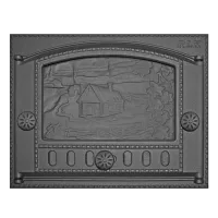 Дверца чугунная каминная ДК-2Б  Домик в деревне 435*320*92 мм Рубцовск дверца чугунная каминная дк-2б  домик в деревне 435*320*92 мм рубцовск