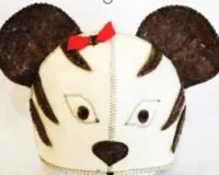 Шапка для бани Тигрица, Жар-Банька шапка для бани тигрица, жар-банька