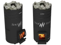 Печь для бани Grill'D Bochka 160A Short black* печь для бани grill'd bochka 160a short black*