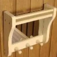 Полка универсальная №2 (зеркало, 3 крепления), Банный Эксперт полка универсальная №2 (зеркало, 3 крепления), банный эксперт