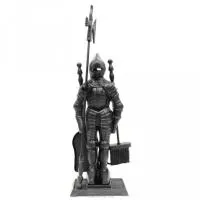 Набор для камина РЫЦАРЬ, 3 предмета на подставке, 72,5х15х24,5 см, черный, Банные штучки набор для камина рыцарь, 3 предмета на подставке, 72,5х15х24,5 см, черный, банные штучки