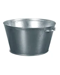 Таз круглый оцинков. 26л таз круглый оцинков. 26л