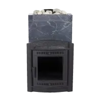 Печь для бани ПроМеталл Атмосфера XL в облицовке талькохлорит печь для бани прометалл атмосфера xl в облицовке талькохлорит