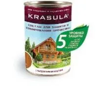 Состав Krasula защитно-тонирующий д/древесины, груша, 3,3л, Норт состав krasula защитно-тонирующий д/древесины, груша, 3,3л, норт