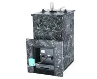 Печь для бани ИзиСтим Геленджик М2 Premium в четырех.кож.из пироксин.вых.спр. закр.верх с ГГУ.футер печь для бани изистим геленджик м2 premium в четырех.кож.из пироксин.вых.спр. закр.верх с ггу.футер