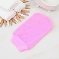 Мочалка варежка Жесткая массажная микс, нейлон, Доляна мочалка варежка жесткая массажная микс, нейлон, доляна