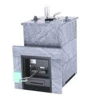 печь для бани изистим анапа premium в четырехстороннем кожухе из талькохлорита закр.верх под газ #