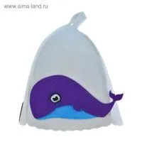 Шапка банная с аппликацией "Кит" шапка банная с аппликацией "кит"