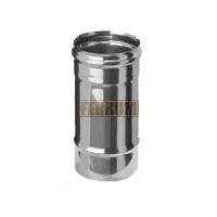 Дымоход Феррум нержавеющий (439/0,8 мм) ф115 L=0,16м дымоход феррум нержавеющий (439/0,8 мм) ф115 l=0,16м