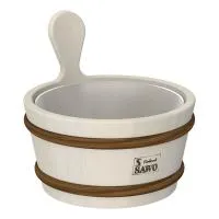 Кадушка Sawo 340-A, 4 л, с пластиковой вставкой, осина кадушка sawo 340-a, 4 л, с пластиковой вставкой, осина