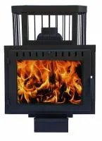 Печь для бани чугунная Сибирь-21 панорамное стекло* печь для бани чугунная сибирь-21 панорамное стекло*