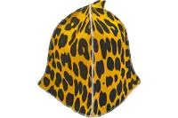 Шапка для бани "Леопард" Бацькина баня шапка для бани "леопард" бацькина баня