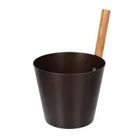 Бадья 5л. из алюминия коричневая,  Банные штучки бадья 5л. из алюминия коричневая,  банные штучки