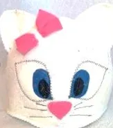 Шапка для бани детская Кошечка, белая, Жар-Банька шапка для бани детская кошечка, белая, жар-банька