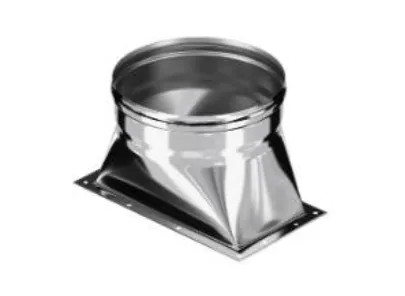 Переход Craft на сэндвич нержавеющий (316/0,8/304/0,5) ф115/200 по воде, Cerablanket черный переход craft на сэндвич нержавеющий (316/0,8/304/0,5) ф115/200 по воде, cerablanket черный