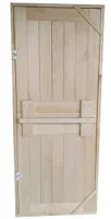 Дверь деревянная, глухая, осина Сорт В, 2 петли 180*70 см, Банный Перец дверь деревянная, глухая, осина сорт в, 2 петли 180*70 см, банный перец
