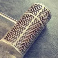 ковш прямой нерж. сталь 200 мл гжель длинная ручка липа. банный эксперт 