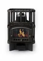 печь для бани чугунная сибирь-32 чугунная дверка (со стеклом) сетка #