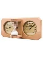 Термометр с гигрометром Банная станция, пес.часы, канад. кедр TH-25-R WHITE, 212F, Банный Эксперт термометр с гигрометром банная станция, пес.часы, канад. кедр th-25-r white, 212f, банный эксперт