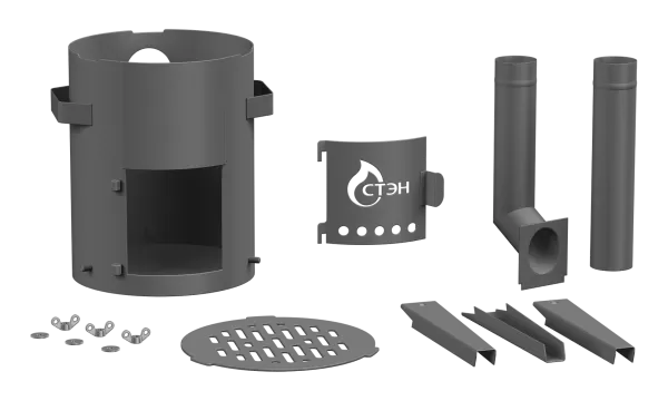 печь туристическая стэн скаут-260 4-6л разборная, переносная#