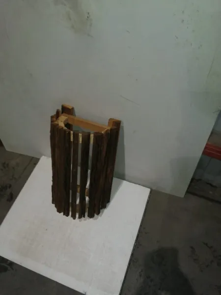 абажур полукруглый из коры автор бани