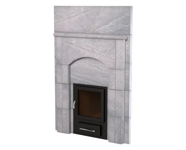 Портал для банной печи ИзиСтим из талькохлорита 900x100x1250 мм без верхней плиты портал для банной печи изистим из талькохлорита 900x100x1250 мм без верхней плиты