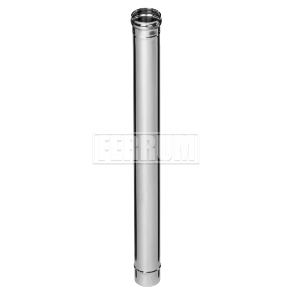 Дымоход Феррум нержавеющий (430/0,8 мм) ф110 L=0,5м дымоход феррум нержавеющий (430/0,8 мм) ф110 l=0,5м