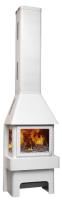 камин бавария три стекла белая экокамин