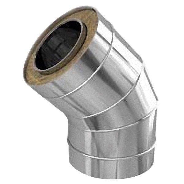 колено craft утепленное угол 135° нержавеющее (316/0,8/304/0,5мм) ф150/250 по воде #